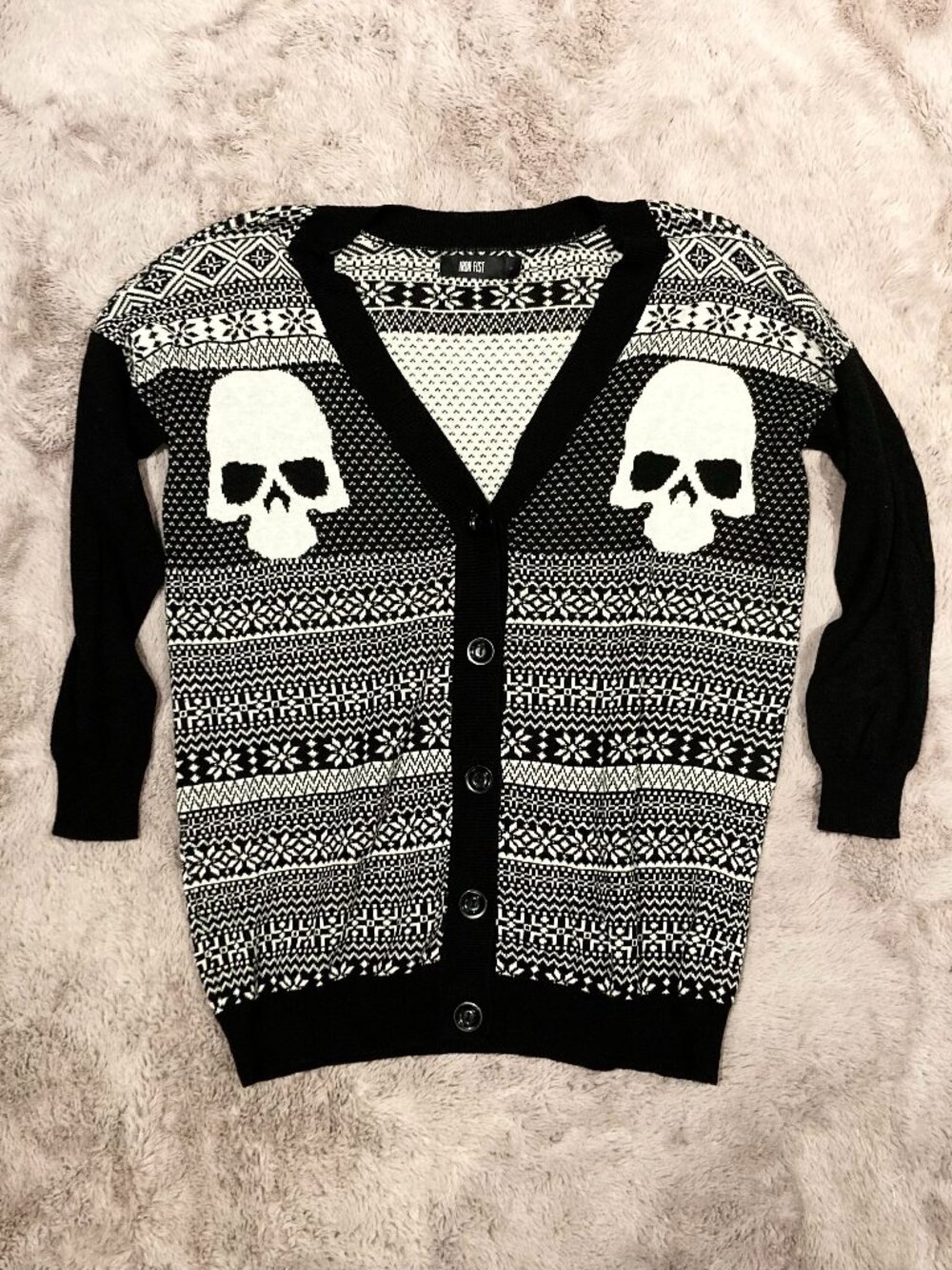 Iron Fist Skull Cardigan M